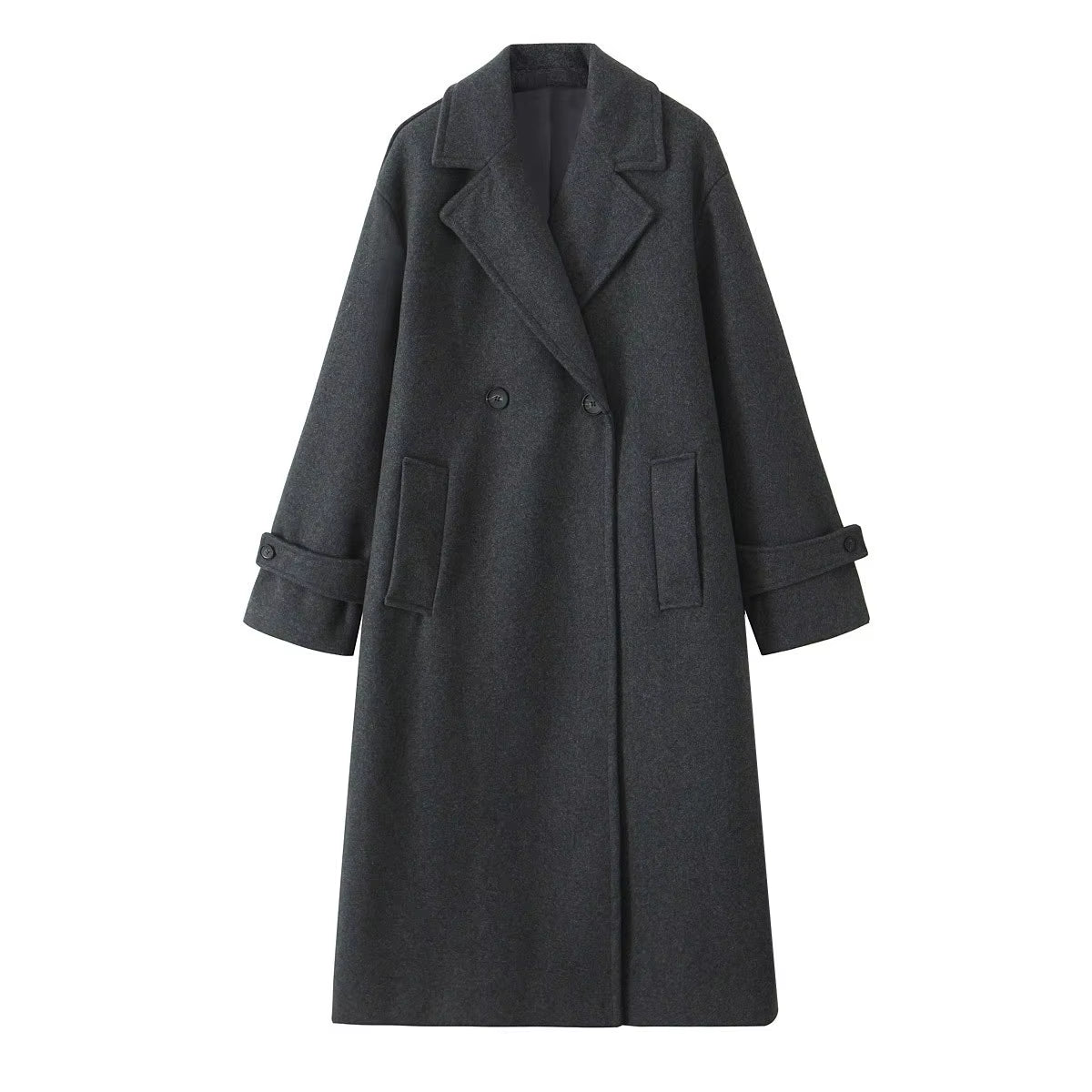 Double-Breasted Wool Coat