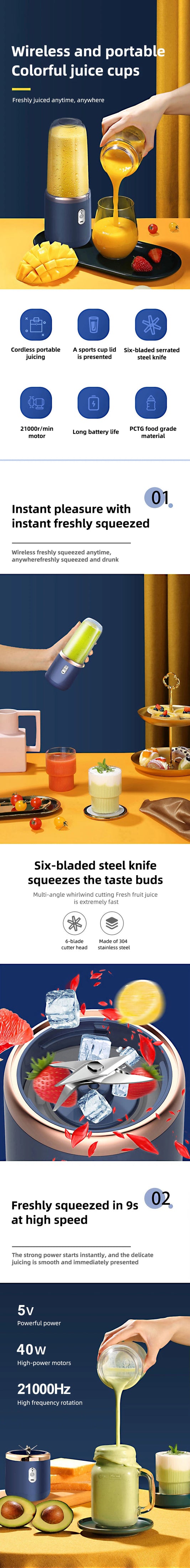 6-Blade Portable Power Blender