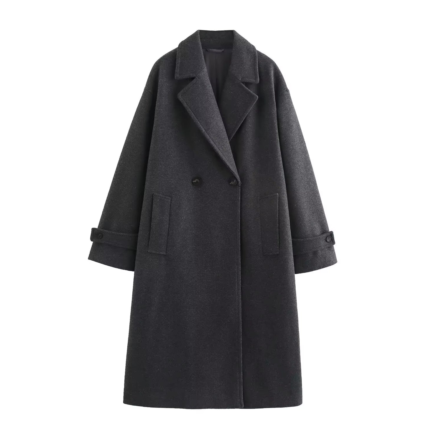Double-Breasted Wool Coat
