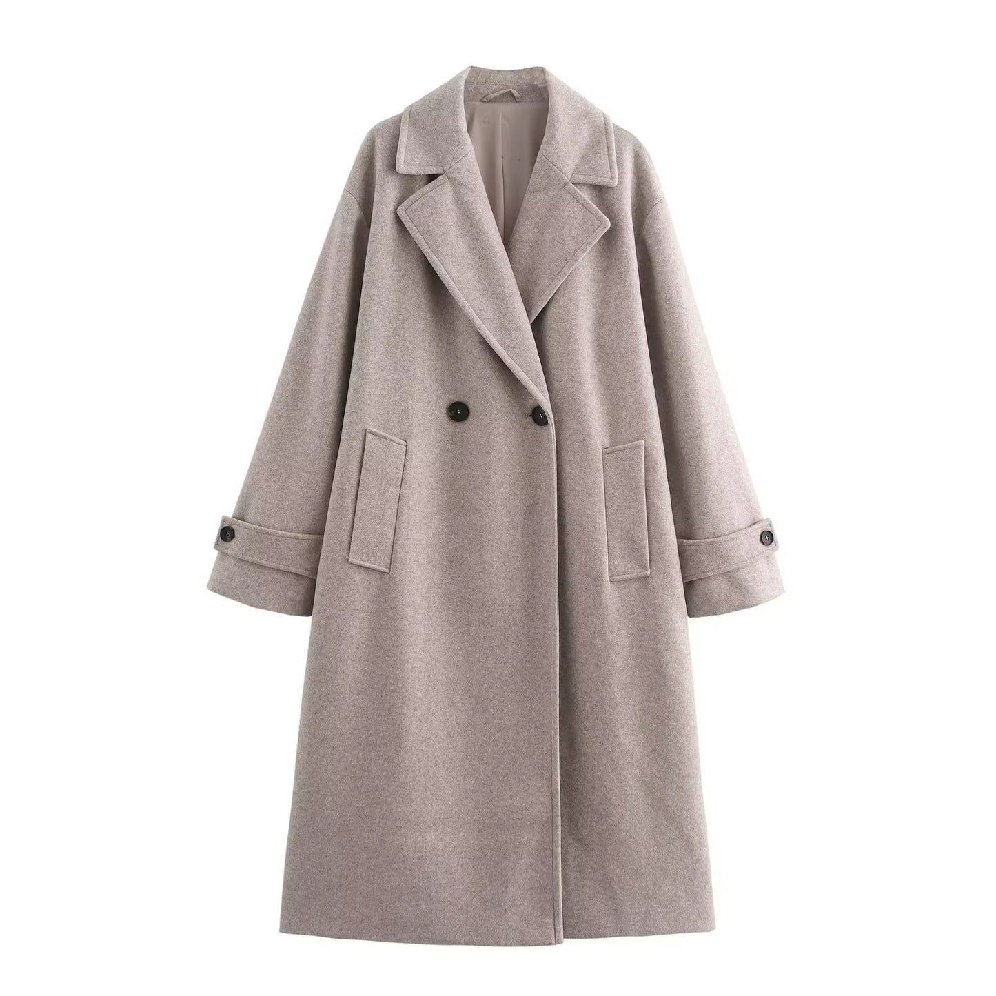 Double-Breasted Wool Coat