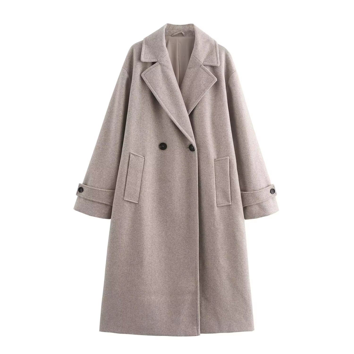 Double-Breasted Wool Coat