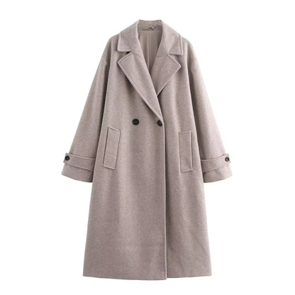 Double-Breasted Wool Coat