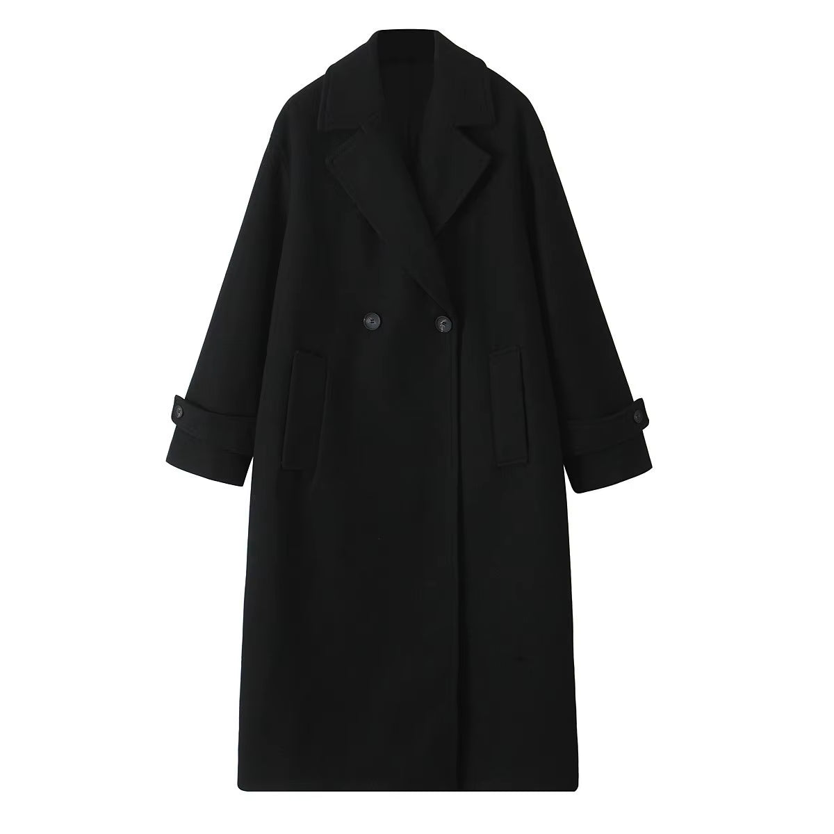 Double-Breasted Wool Coat