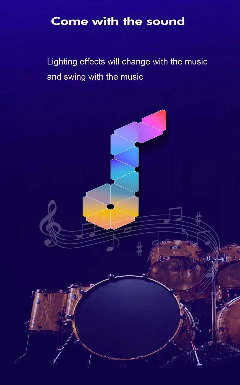 Smart RGB Triangle Wall Lights