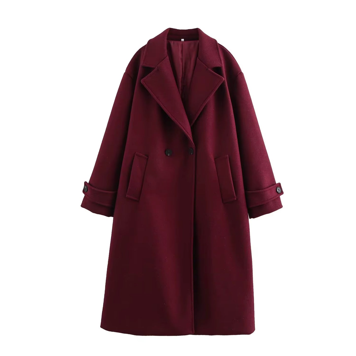 Double-Breasted Wool Coat