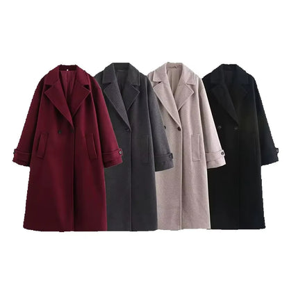 Double-Breasted Wool Coat