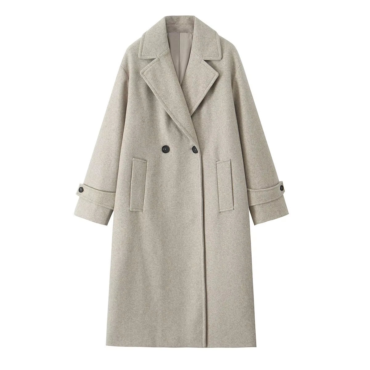 Double-Breasted Wool Coat