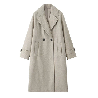 Double-Breasted Wool Coat