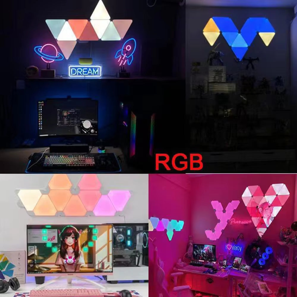 Smart RGB Triangle Wall Lights
